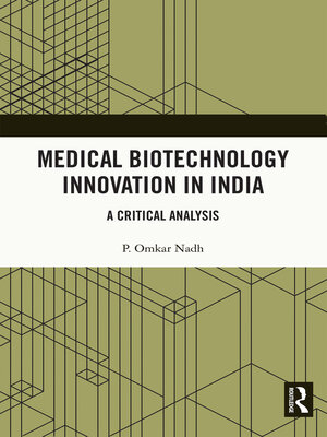 cover image of Medical Biotechnology Innovation in India